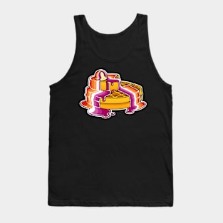 Lesbian Pride Waffles LGBT Tank Top